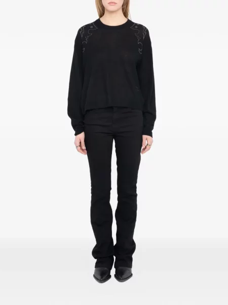 Pulover Zadig&voltaire din cașmir negru