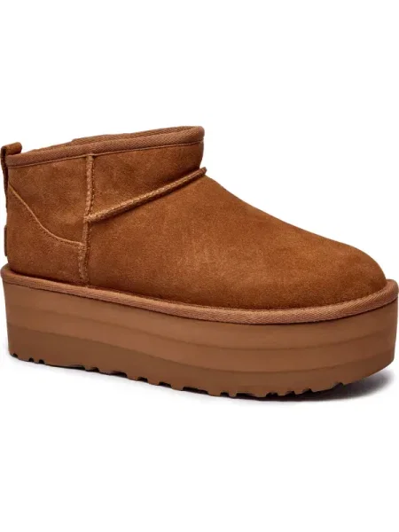 UGG Hótaposó CLASSIC ULTRA MINI | gyapjú | hasított bőr barna