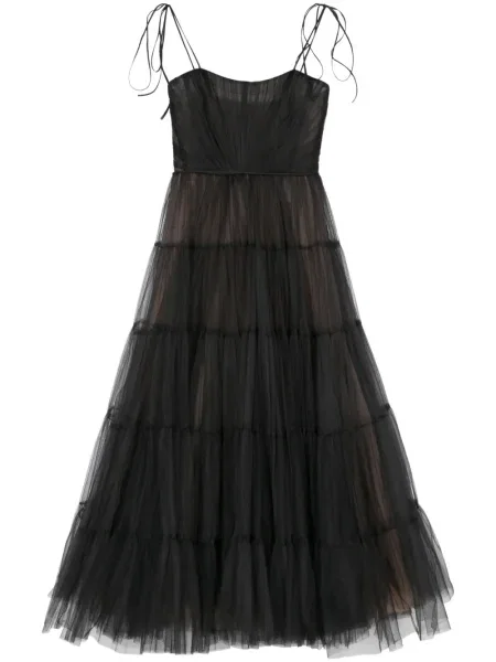 Rochie maxi Ana Radu din tul de costum negru