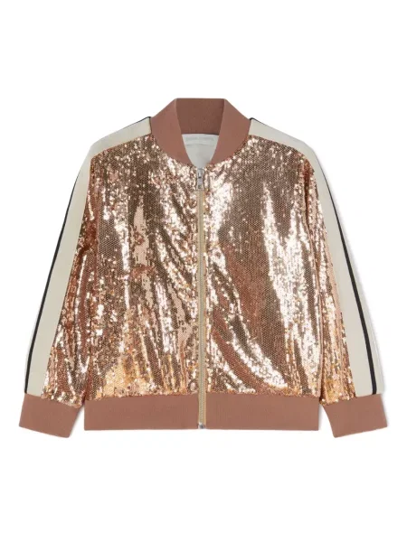 Kurtka bomber dziecięcy Palm Angels różowy