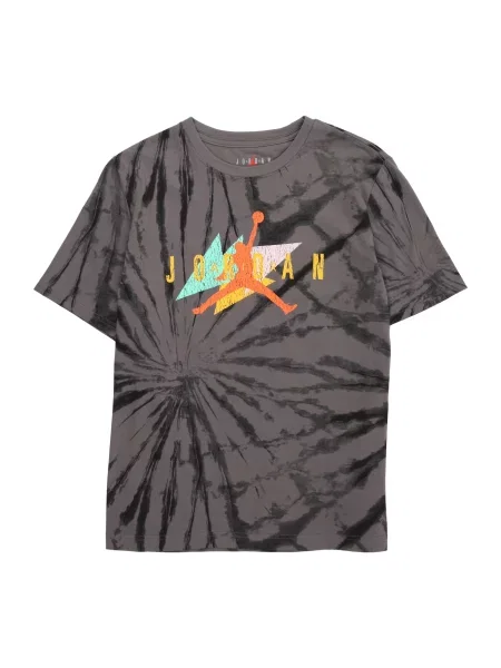 Jordan Tricou albastru aqua / gri / portocaliu negru