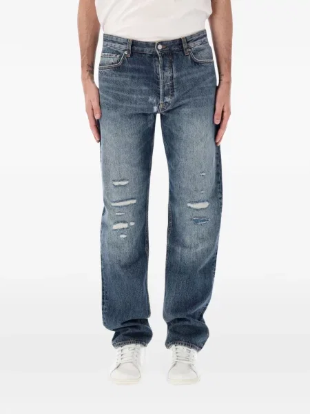 Traperice Emporio Armani s izlizanim efektom plava