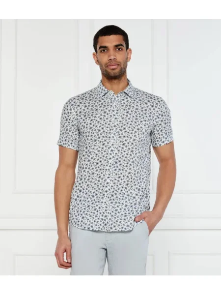 BOSS BLACK De in cămașă | stretch negru