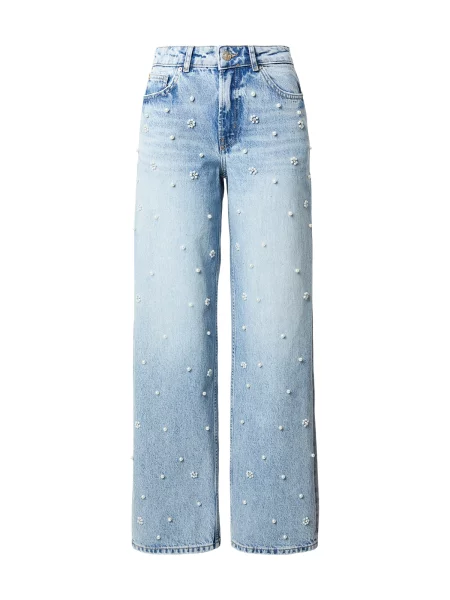 ONLY Jeans ONLONUR albastru deschis / transparent / perlat alb