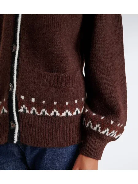 Cardigan Dôen de lână maro