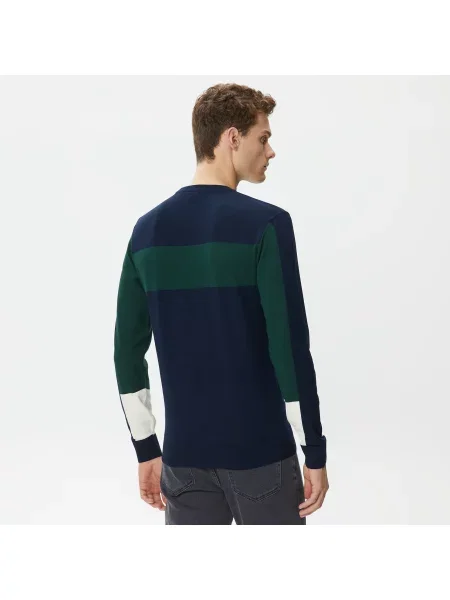 Lacoste Sweter Lacoste granatowy