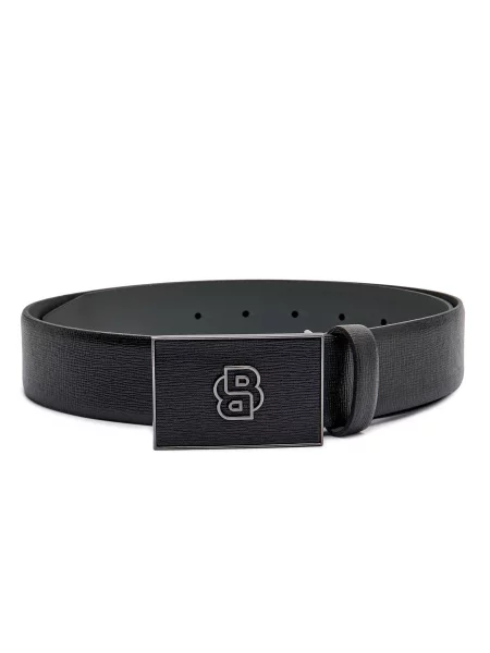 BOSS BLACK De piele curea negru