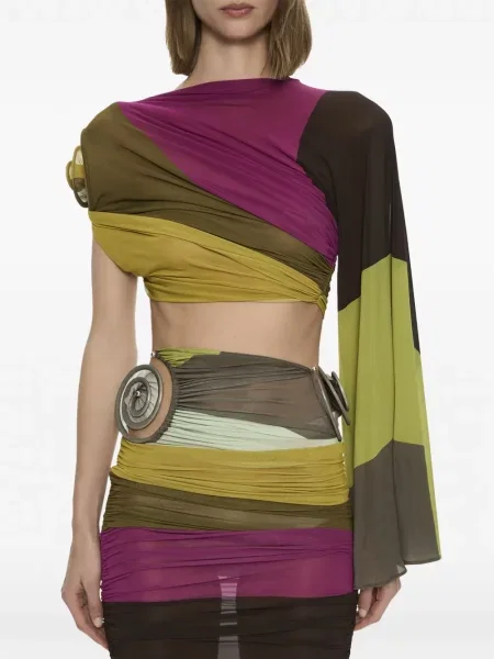 Fusta maxi Christopher Esber verde