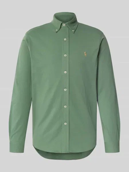 Koszula casualowa o kroju regular fit z czystej bawełny Polo Ralph Lauren zielona