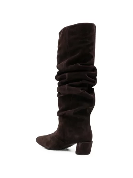 Botine Liska din piele de căprioară maro
