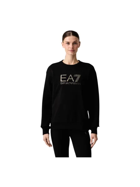 Bluza Emporio Armani Ea7 z nadrukiem czarna
