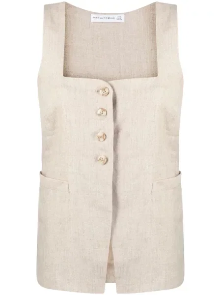 Lniana kamizelka Faithfull The Brand