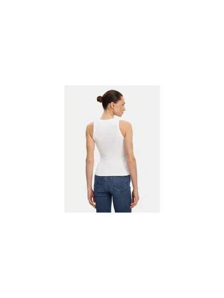 Calvin Klein Jeans Marškinėliai Monologo Slim Fit balta