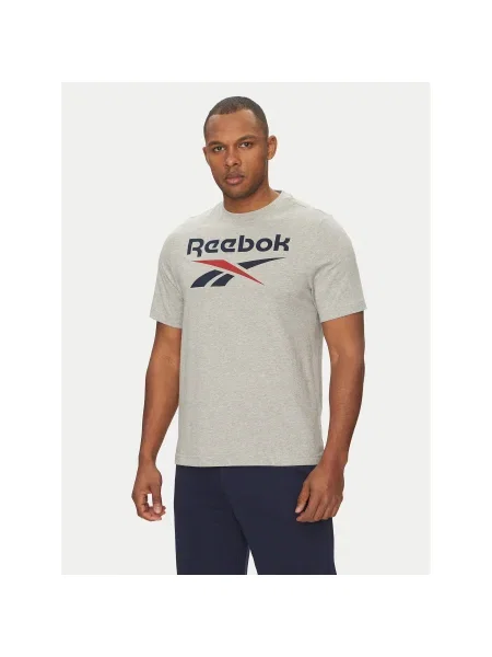 Reebok Póló Regular Fit szürke