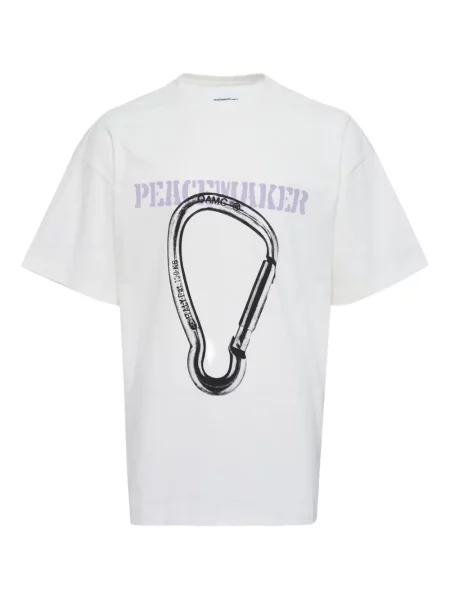 Krátké tričko Oamc s potiskem bílé