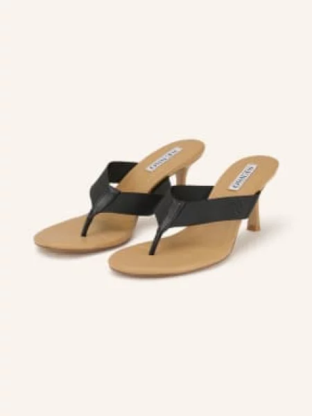 Senso Klapki beige czarne