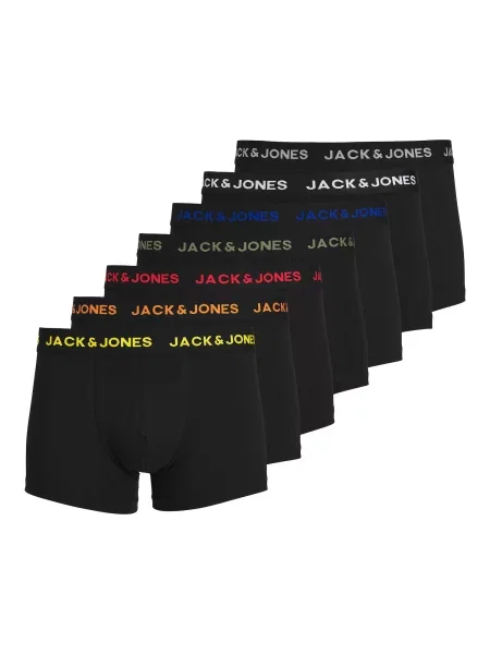 JACK & JONES Boxeri verde închis / portocaliu / roșu alb negru