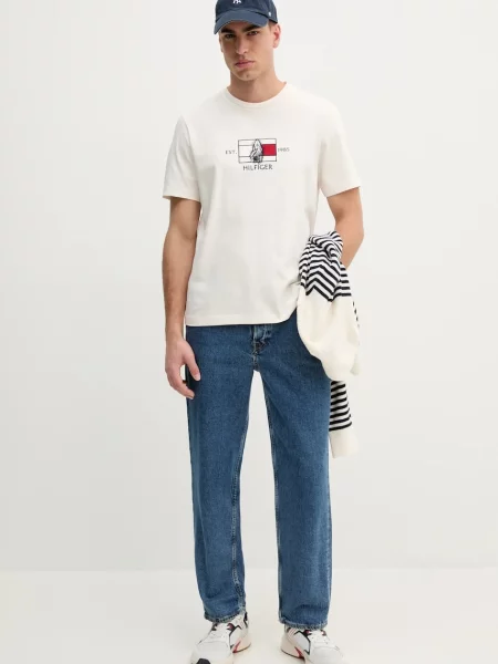 Tommy Hilfiger kratka majica bež