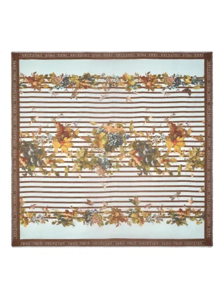 Šal Jean Paul Gaultier s cvjetnim printom plava