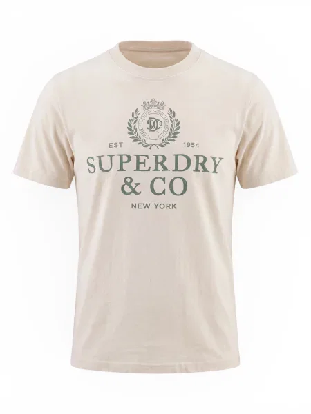 Superdry & Co Tričko Company režná / rákos