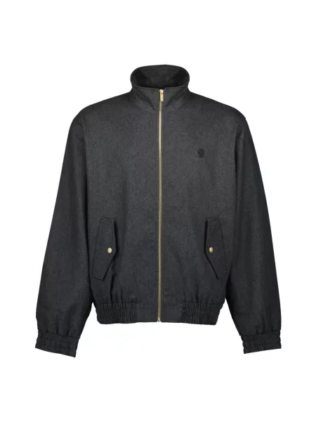 Drôle de Monsieur kurtka wełniana La Trackjacket Flanelle przejściowa szary