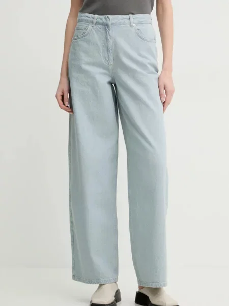 Blugi Remain cu talie înaltă albastru