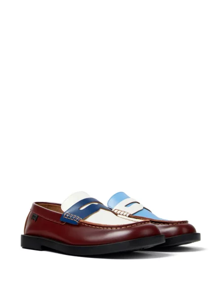 Pantofi loafer Camper din piele roșu