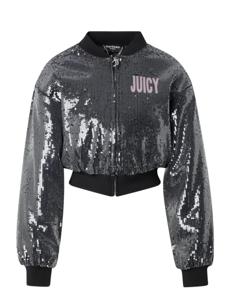Juicy Couture Prehodna jakna CHOOSE JUICY mauve srebrna črna