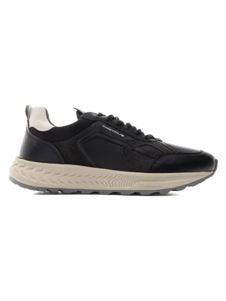 Sneakersy Ambitious skórzane czarne