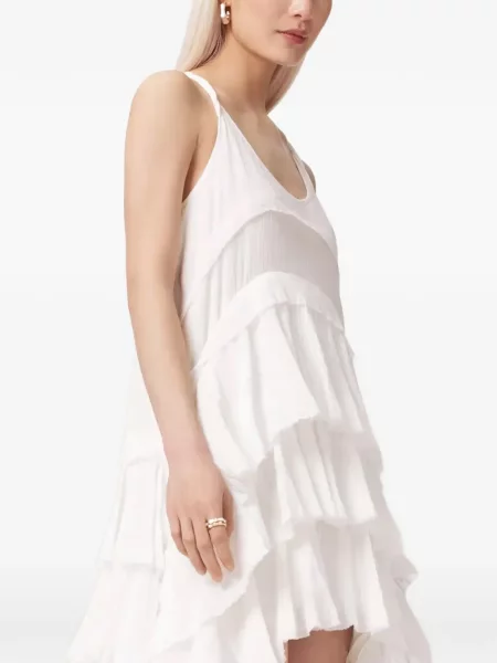 Rochie Allsaints cu volane alb