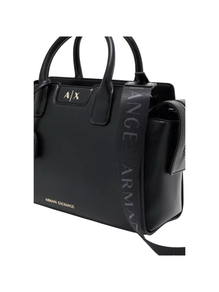 ARMANI EXCHANGE Kabelka zlatá čierna
