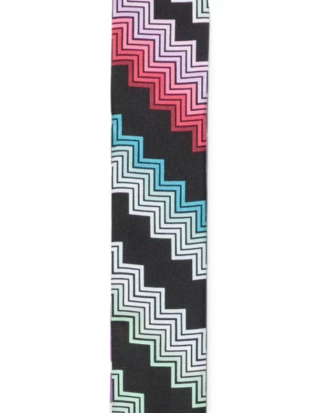 Слаб шал Missoni с принт черно