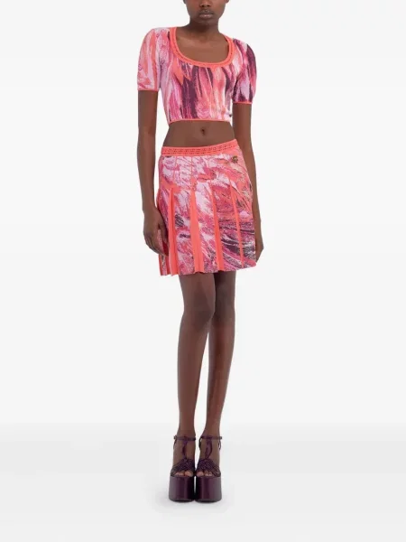 Scurt top Roberto Cavalli roz