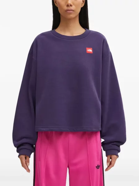 Hanorac crewneck The North Face cu decolteu rotund roșu