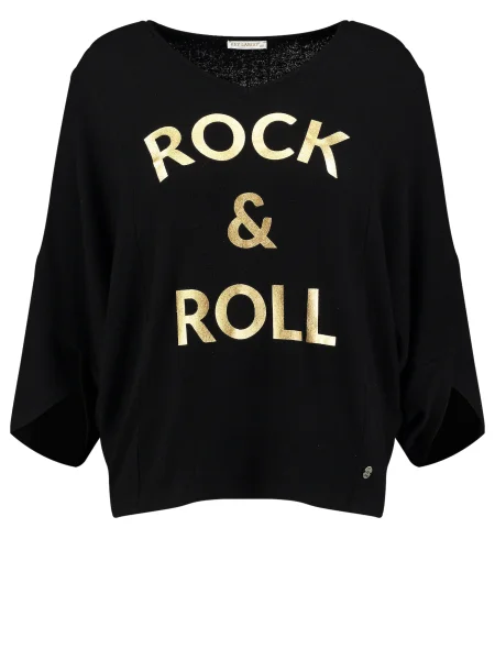 Key Largo Sveter Rock´N Roll zlatá čierna