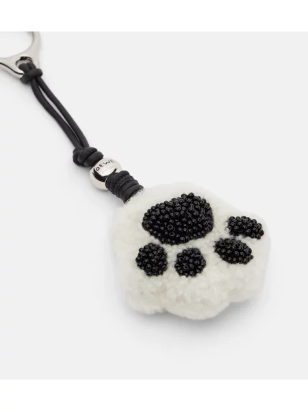 Pandantiv Loewe din piele negru