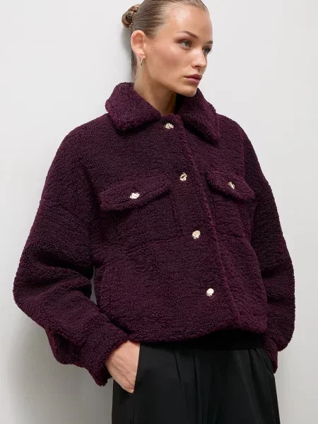 Answear.LAB geacă oversize pentru femei violet