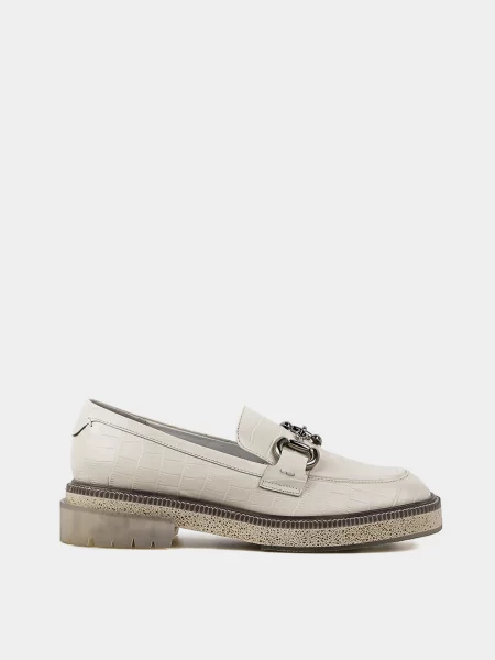 Шкіряні Лофери LeBERDES білий