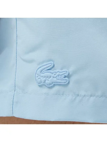 Lacoste Kąpielówki Regular Fit Jasnoniebieskie niebieski