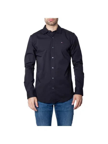 Rastezanje košulja Tommy Hilfiger crna