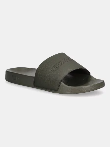 Чехли Tommy Hilfiger TUMBLE HILFIGER POOL SLIDE мъжки зелено