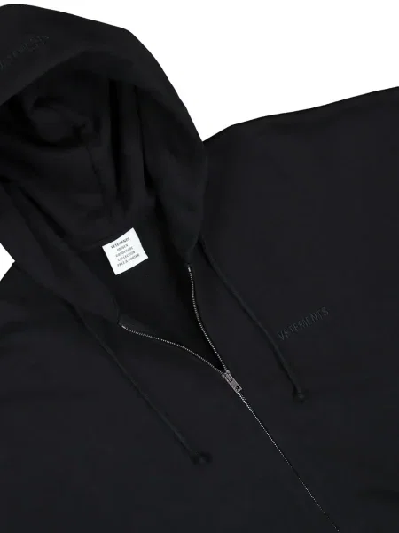 Hanorac cu glugă Vetements negru