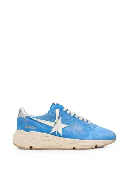 Pantofi alergare Golden Goose Running Sole din piele de căprioară alergare alb
