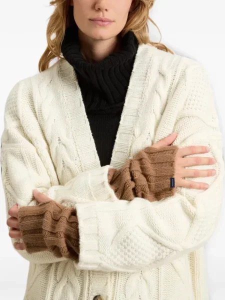 Mănuși Woolrich tricotate maro