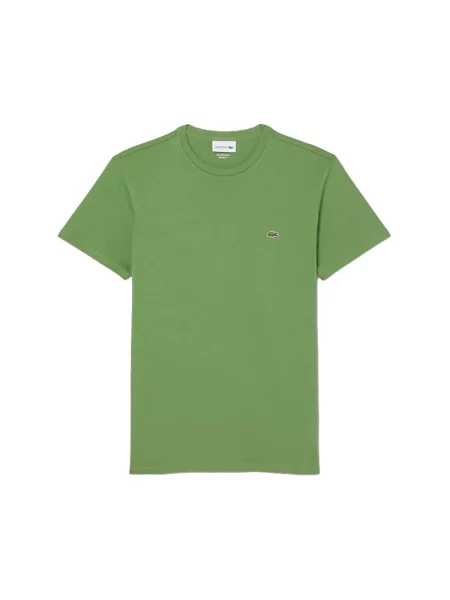 Tricou Lacoste cu decolteu rotund verde