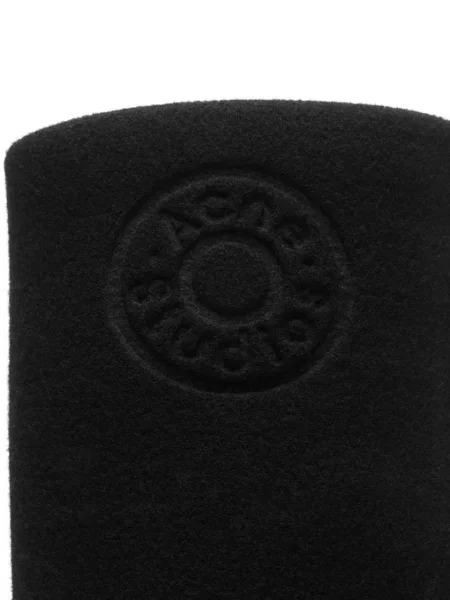 Botine Acne Studios din fetru negru