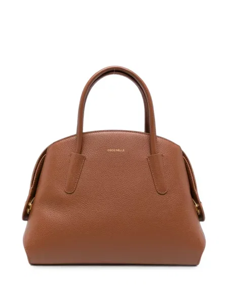 Geantă shopper Coccinelle din piele maro