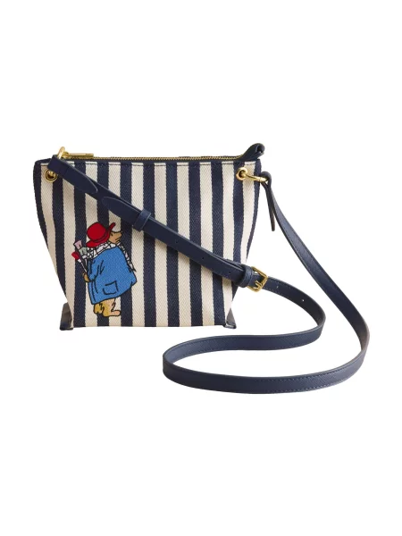Cath Kidston Geantă de umăr Paddington bej deschis / albastru închis / negru alb