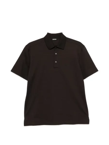 Tricou polo Zegna maro