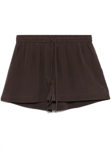 Pantaloni scurți P.a.r.o.s.h. de mătase maro